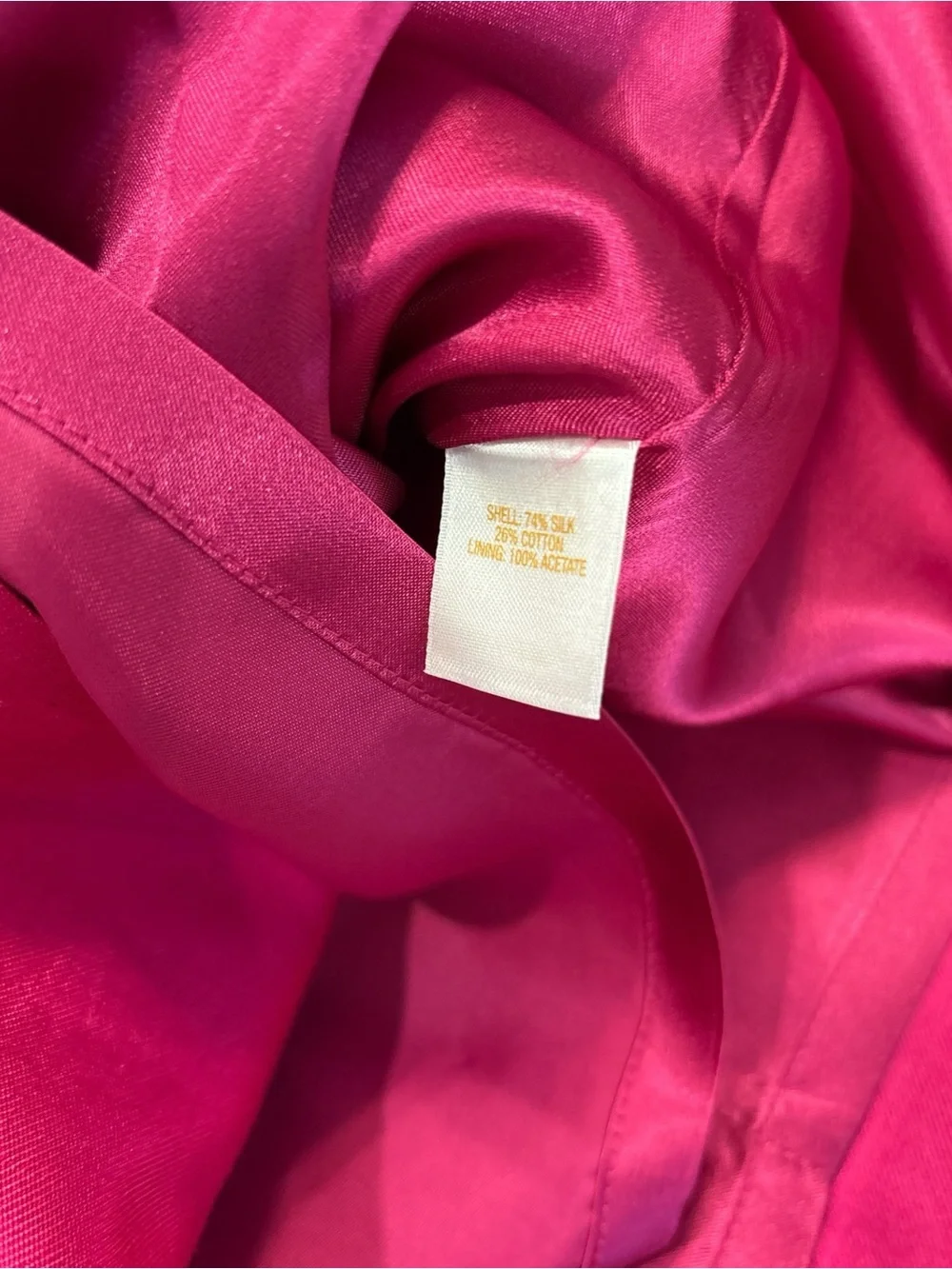 kate spade Bette Mini Dress Hot Pink/Fuchsia Silk Sleeveless Bow-Detail SZ. 8